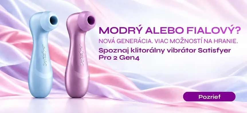 Modrý alebo fialový? Objav nové stimulátory klitorisu Satisfyer Pro 2 Gen4 na Desirel.sk | SexShop Slovensko Desirel.sk