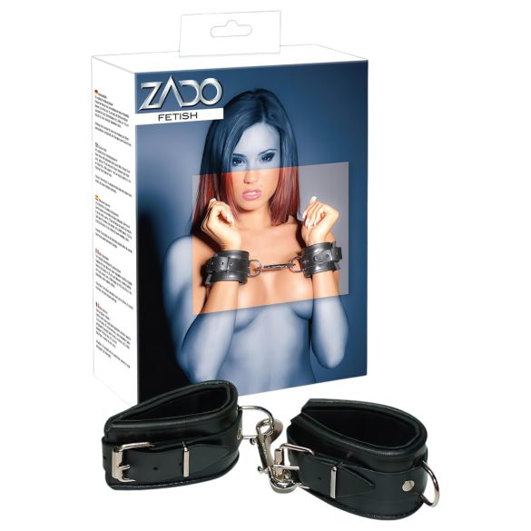 ZADO - kožené putá na zápästie (čierne)