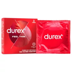 Durex Feel Thin - kondóm s prirodzeným pocitom (3 ks)