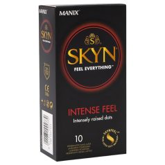 Manix SKYN Intense - bezlatexový kondóm s nopkami - 10 ks