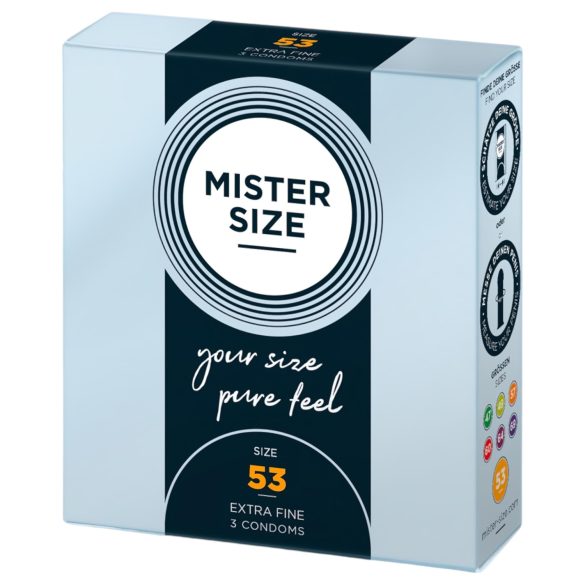 Mister Size - kondóm extra tenký - 53 mm - 3 ks