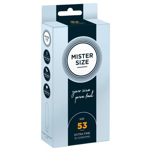 Mister Size - tenký kondóm - 53mm - 10 ks