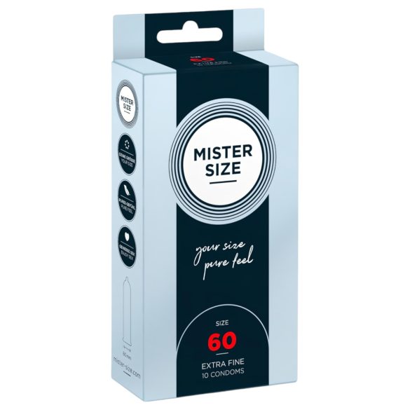 Mister Size - tenký kondóm - 60mm - 10 ks