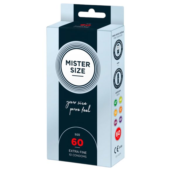 Mister Size - tenký kondóm - 60mm - 10 ks