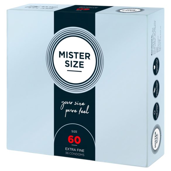 Mister Size - tenký kondóm - 60mm - 36 ks