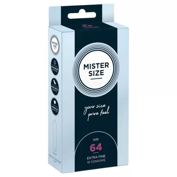Mister Size - tenký kondóm - 64 mm - 10 ks