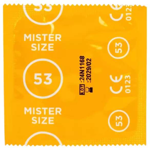 Mister Size - kondómy testovacia sada s meradlom penisu - 3 ks