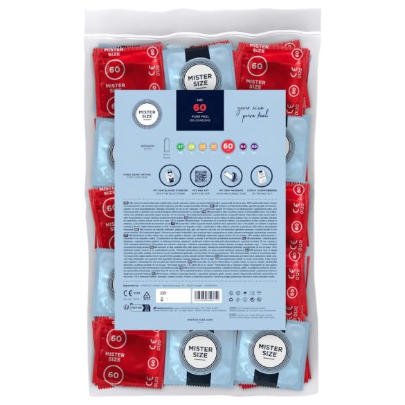 Mister Size - prezervatív tenký - 60 mm - balenie 100 ks