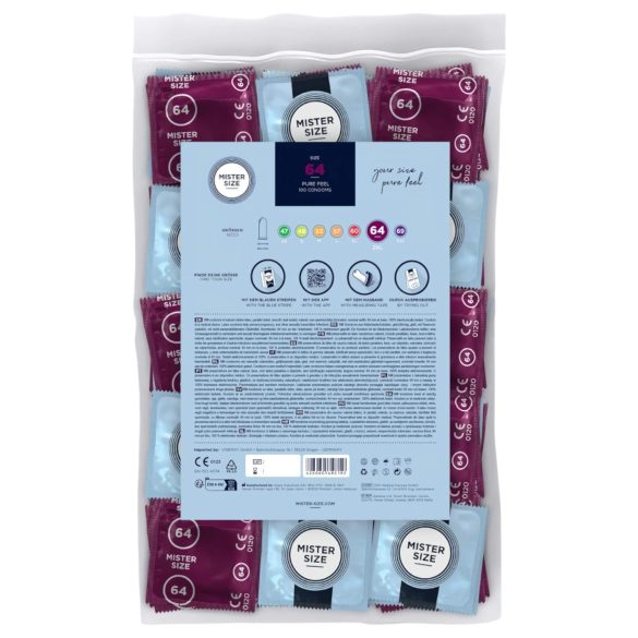 Mister Size - tenký kondóm - 64 mm - 100 ks