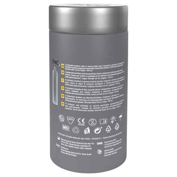 ONE - kondómy - extra tenké - 12 ks