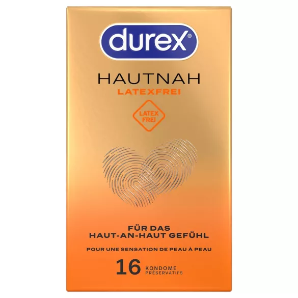 Durex Hautnah - latexový kondóm - bez latexu - 16 ks
