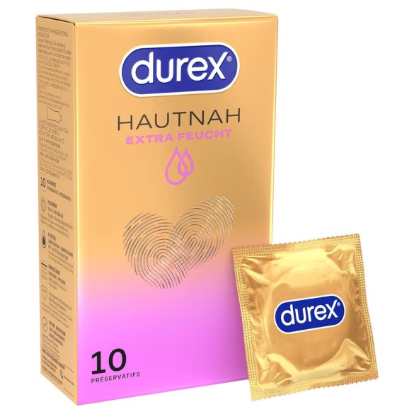 Durex Hautnah - extra lubrikované kondómy - 10 ks