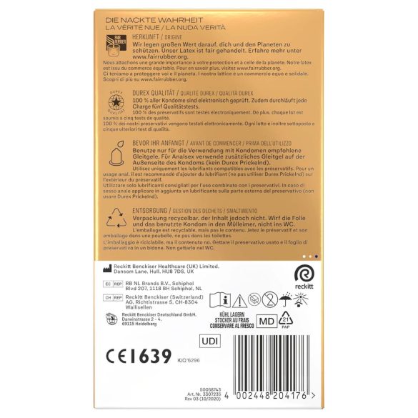 Durex Hautnah - extra lubrikované kondómy - 10 ks