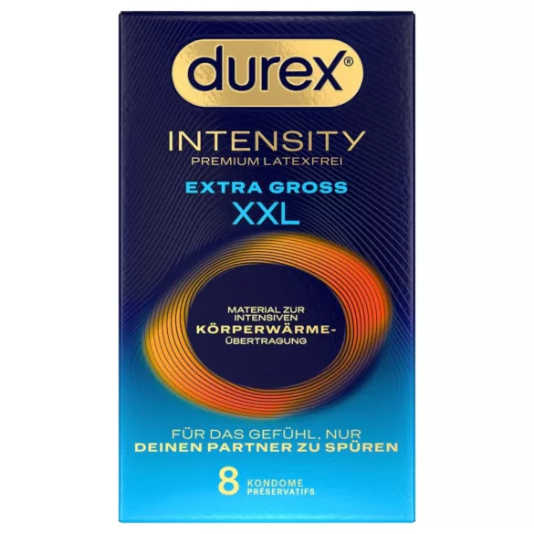 Durex Intensity XXL - prezervatív bez latexu - 8 ks