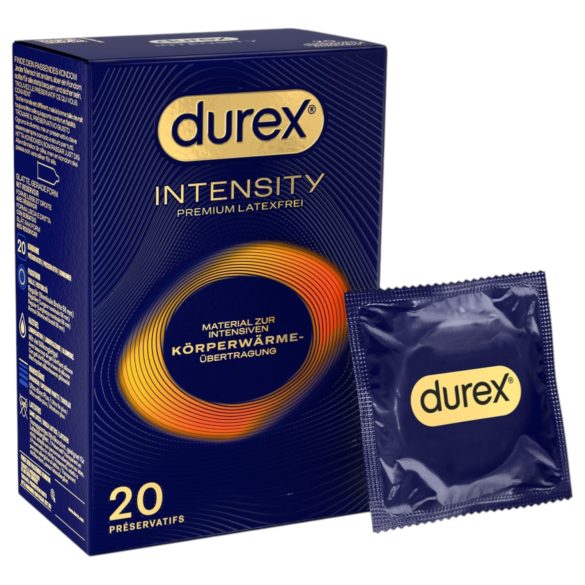 Durex Intensity - tenké, bezlatexové kondómy (20 ks)