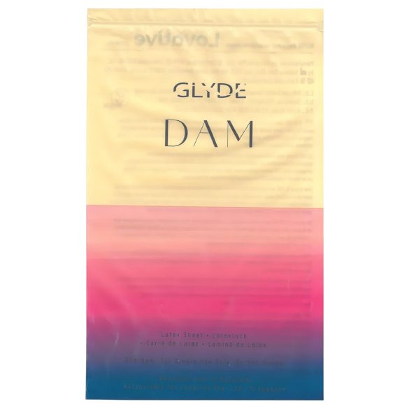 GLYDE - latexová ochranná fólia na orálny sex - vegánska - vanilka