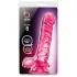 B Yours Basic 8 - realistický dildo s semenníkmi - 23 cm - ružový