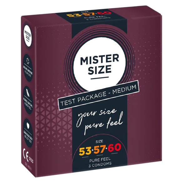 Mister Size kondóm testovací balíček - 3 ks