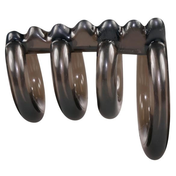 Bad Kitty - erekčný krúžok so štýlovými hrotmi - 4 kusy - silikón