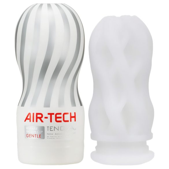 TENGA Air Tech Gentle - textúrovaný masturbátor (biela)