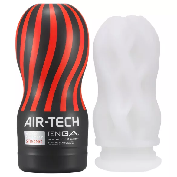 TENGA Air Tech Strong - masturbátor s textúrou - biely