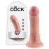 King Cock - dildo - realistický tvar - 15 cm - naturálny