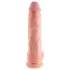 King Cock - realistický dildo s semenníkmi - 25 cm - telová farba
