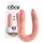 King Cock - dvojité dildo - stredné - telová farba