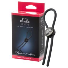 Fifty Shades of Grey - erekčný krúžok - silikón - sivý