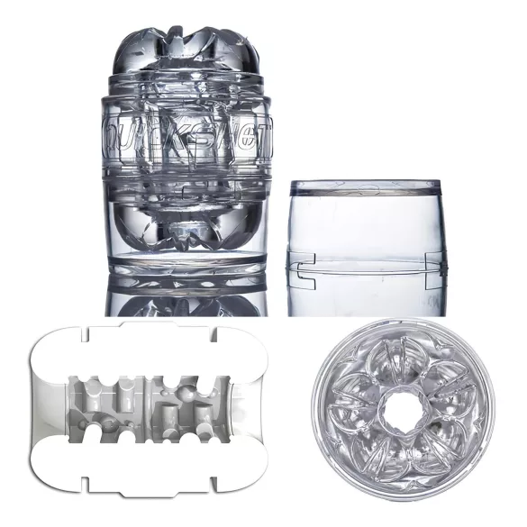 Fleshlight - cestovný masturbátor Quickshot Vantage - priehľadný