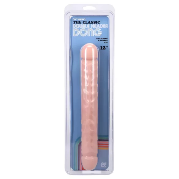 Doc Johnson - dvojité dildo - realistické prevedenie - telová - 30,5 cm