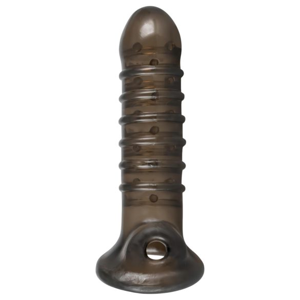 Rebel - návlek na penis s drážkami - sivý