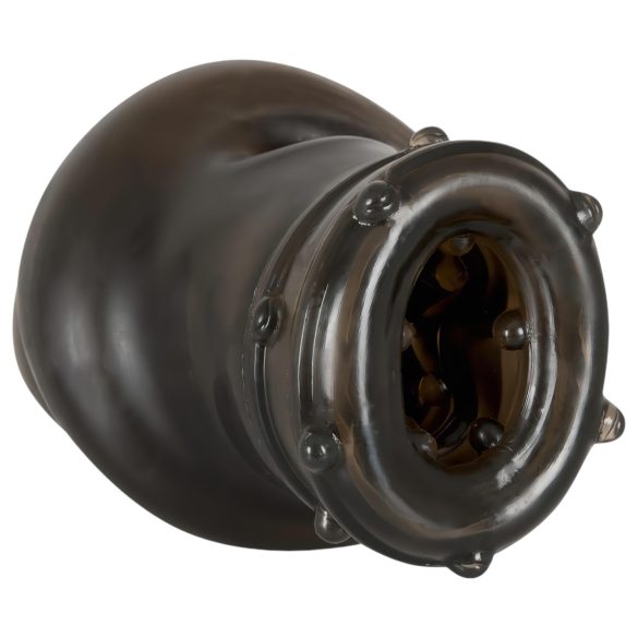 Rebel - návlek na penis s drážkami - sivý