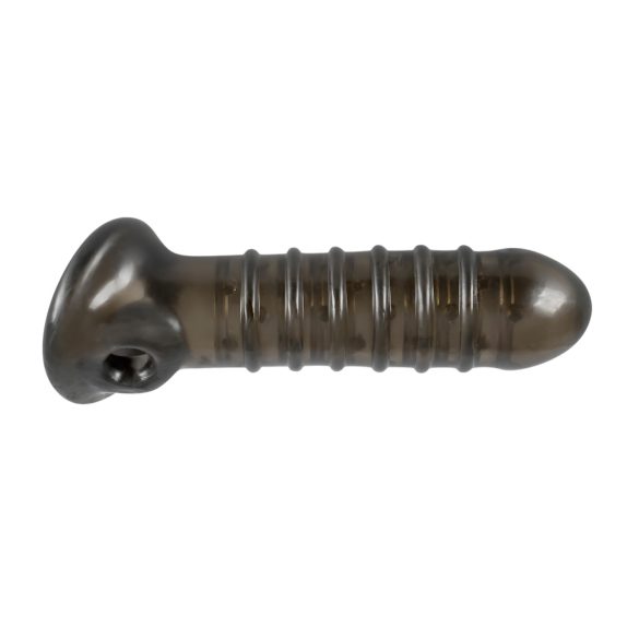 Rebel - návlek na penis s drážkami - sivý