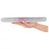 Kryštál - dvojité dildo - sklo - 34 cm