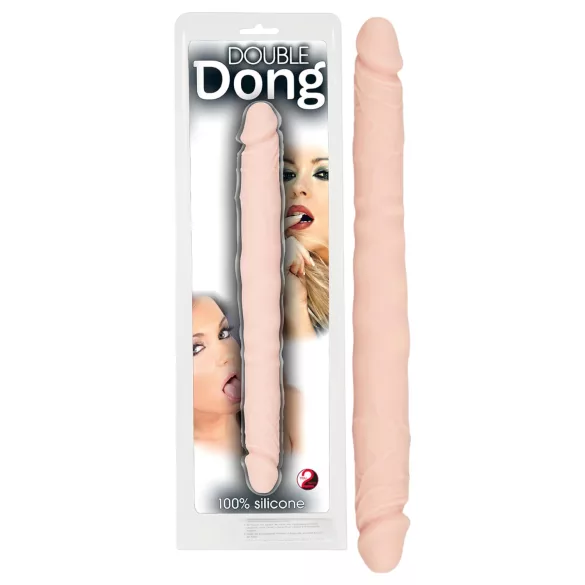 You2Toys - Double Dong - 100% silikónové dildo (telovej farby)