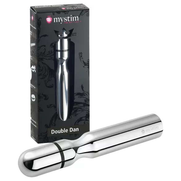 mystim - elektro rúrka - dvojitá stimulácia - kov