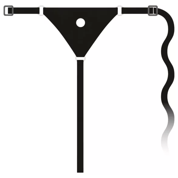 You2Toys - nasadzovací dildo - silikónové - čierne