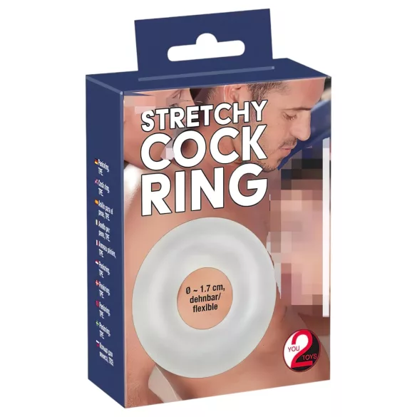 You2Toys - silikónový erekčný krúžok - priehľadný