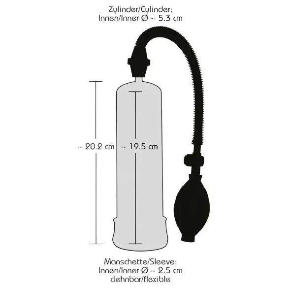 Bang Bang - vákuová pumpa na penis - čierna