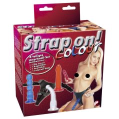 You2Toys - Strapon dildo sada - viacfarebný