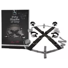 Fifty Shades of Grey - BDSM sada - putá a maska - čierna