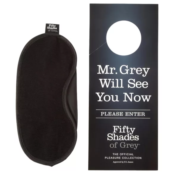 Fifty Shades of Grey - BDSM sada - putá a maska - čierna