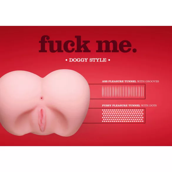 You2Toys - realistický zadoček na sex zozadu - prírodná farba