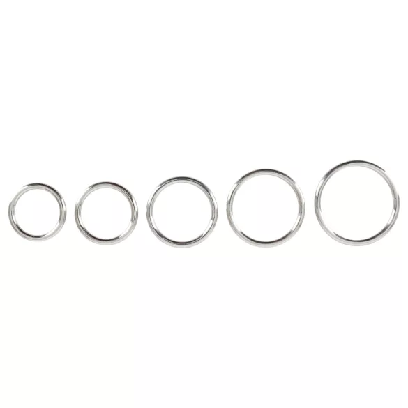 Bad Kitty - kovový erekčný krúžok set - 5 kusov