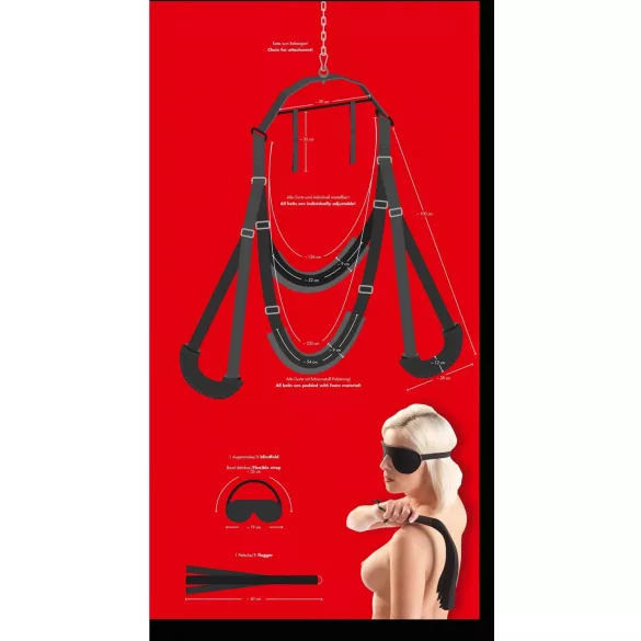 Bad Kitty - hojdačka na sex - čierna