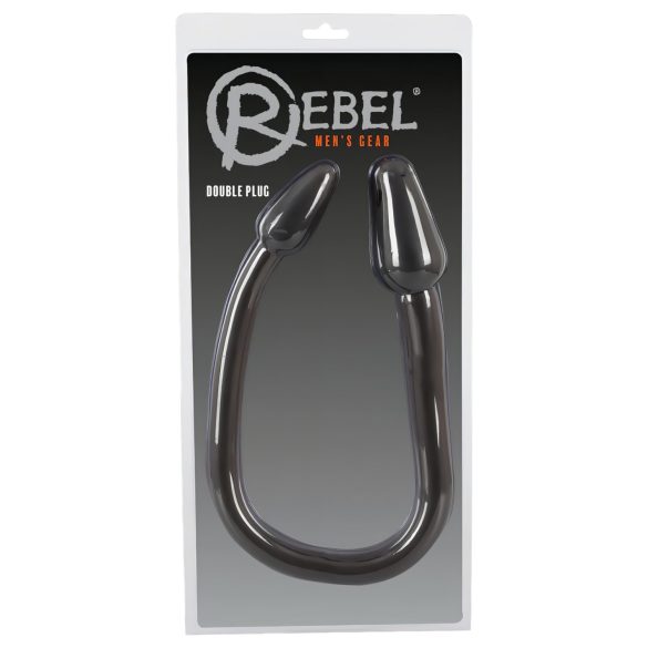Rebel Double Plug - dvojitý análny kolík (čierny)