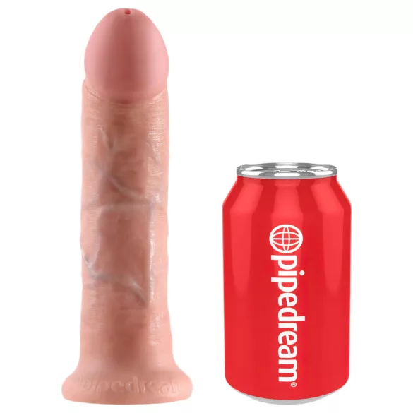 King Cock - pripínací dildo - realistický - telová farba - 20 cm