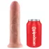 King Cock - pripínací dildo - realistický - telová farba - 20 cm