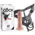 King Cock - strap-on dildó - realistický - telová farba